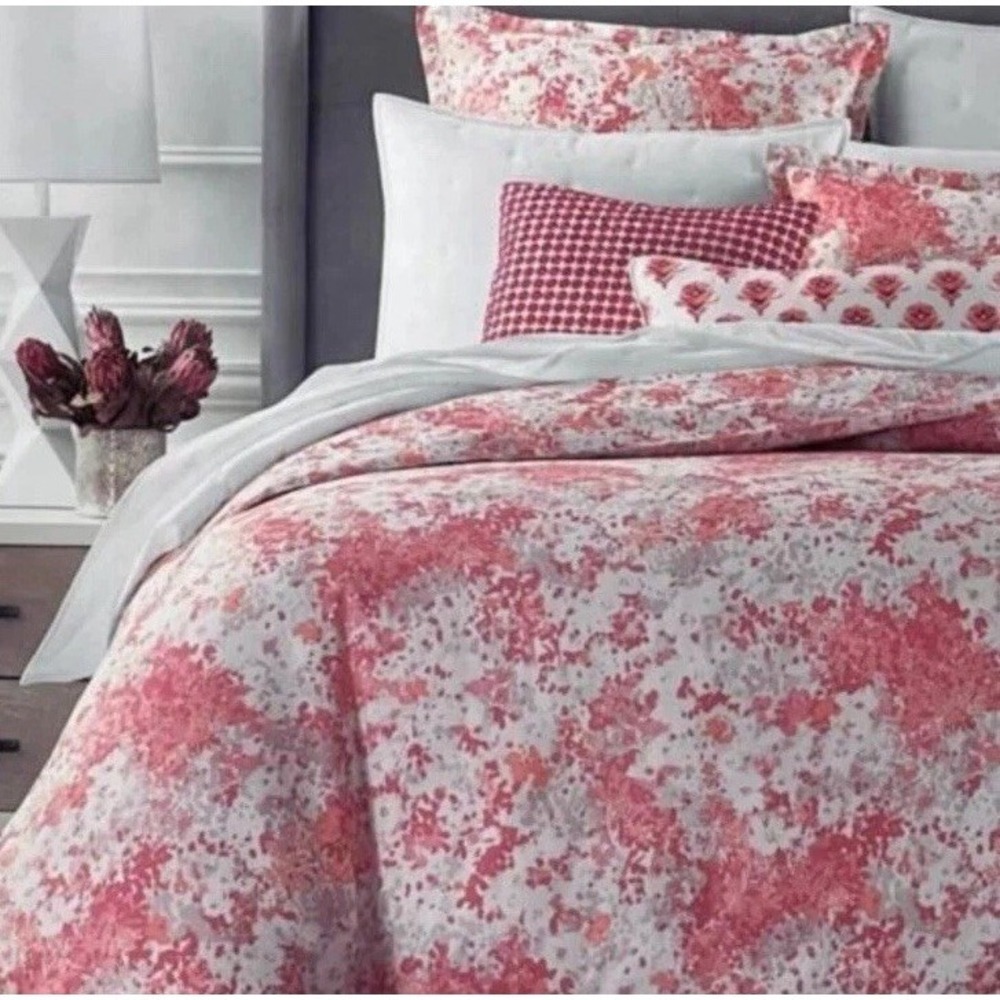 NEW SKY COMFORTER COVER FULL/QUEEN, 2 STANDARD PILLOW SHAMS SUNSET BLOSSOMS $260